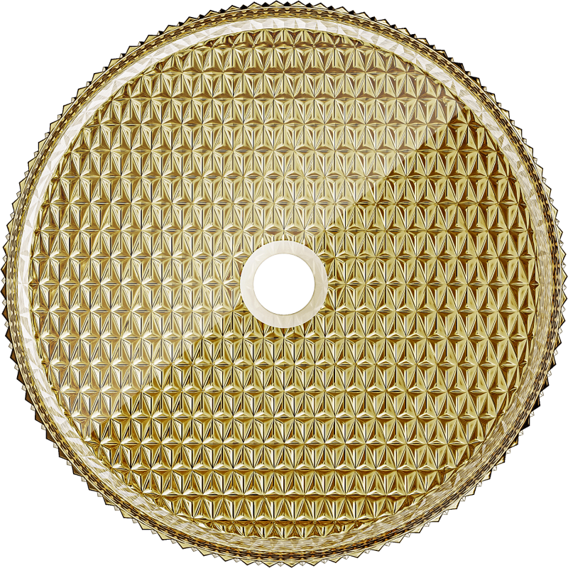 Mexen Aura sklenené umývadlo na dosku 39 x 39 cm, zlaté - 24013952