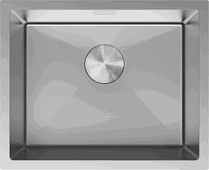 Mexen Trixo nerezový kuchynský drez 1-komorový 540 x 440 mm, inox - 6414541000-01