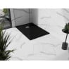 Mexen Stone+ kompozitná štvorcová sprchová vanička 90 x 80 cm, Čierna - 44708090