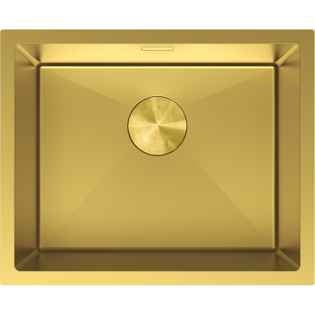Mexen Trixo oceľový drez 1-komorový 540 x 440 mm, zlatý - 6414541000-55
