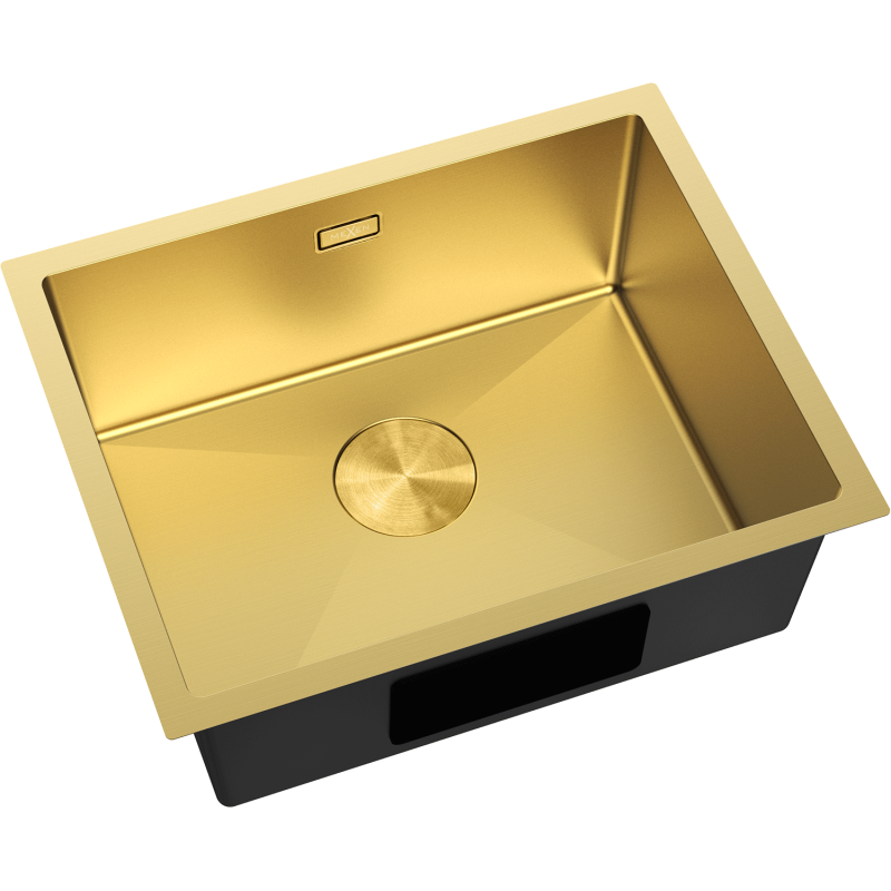 Mexen Trixo oceľový drez 1-komorový 540 x 440 mm, zlatý - 6414541000-55