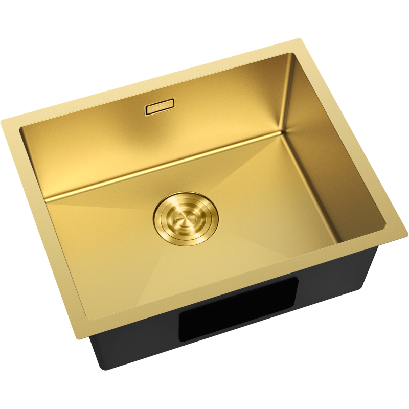Mexen Trixo oceľový drez 1-komorový 540 x 440 mm, zlatý - 6414541000-55
