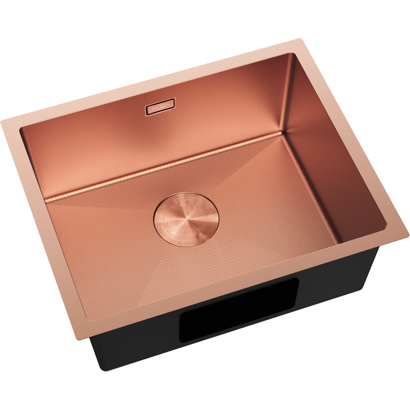Mexen Trixo oceľový drez 1-komorový 540 x 440 mm, meď HC - 6414541000-65HC