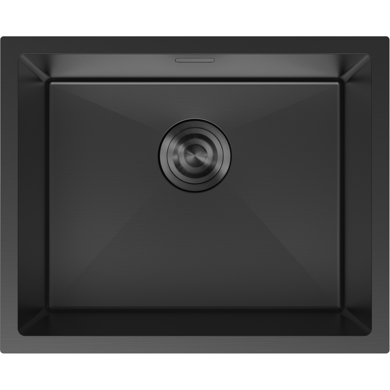 Mexen Trixo oceľový kuchynský drez s 1 komorou 540 x 440 mm, čierny - 6414541000-70