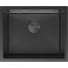 Mexen Trixo oceľový kuchynský drez s 1 komorou 540 x 440 mm, čierny - 6414541000-70