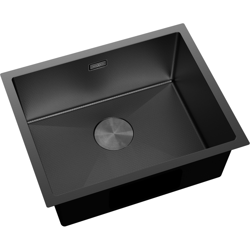 Mexen Trixo nerezový kuchynský drez 1-komorový 540 x 440 mm, čierny HC - 6414541000-70HC