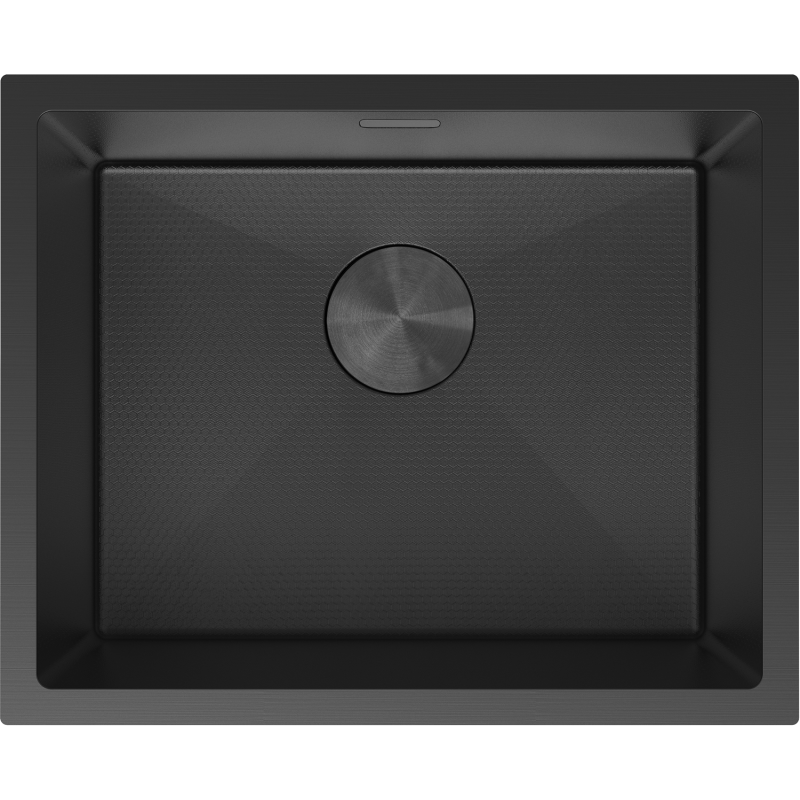 Mexen Trixo nerezový kuchynský drez 1-komorový 540 x 440 mm, čierny HC - 6414541000-70HC