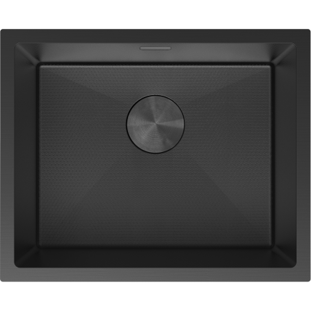 Mexen Trixo nerezový kuchynský drez 1-komorový 540 x 440 mm, čierny HC - 6414541000-70HC