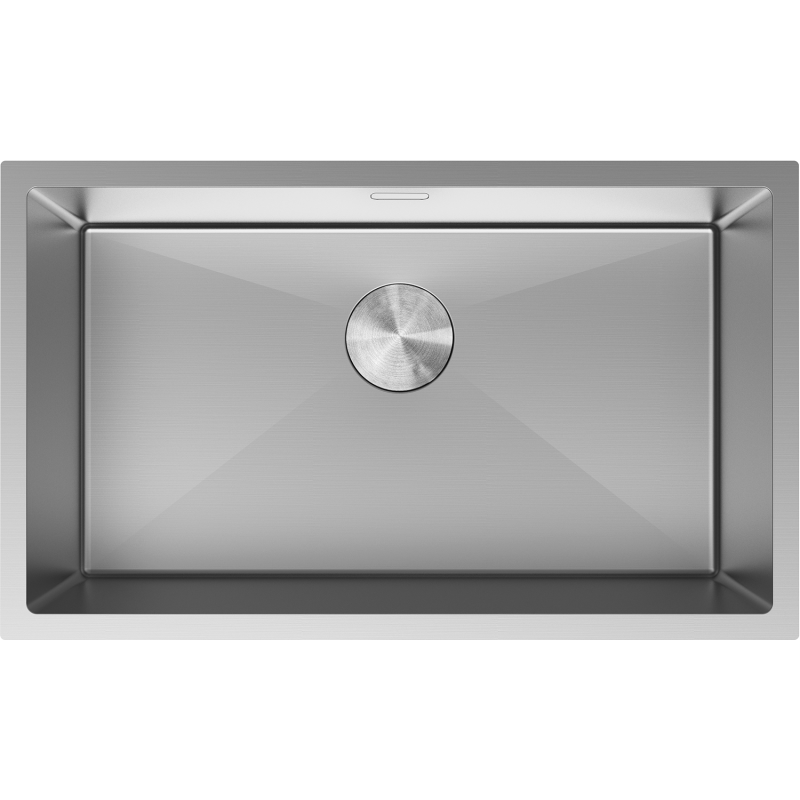Mexen Trixo drez nerezový 1-komorový 750 x 440 mm, inox - 6415751000-01