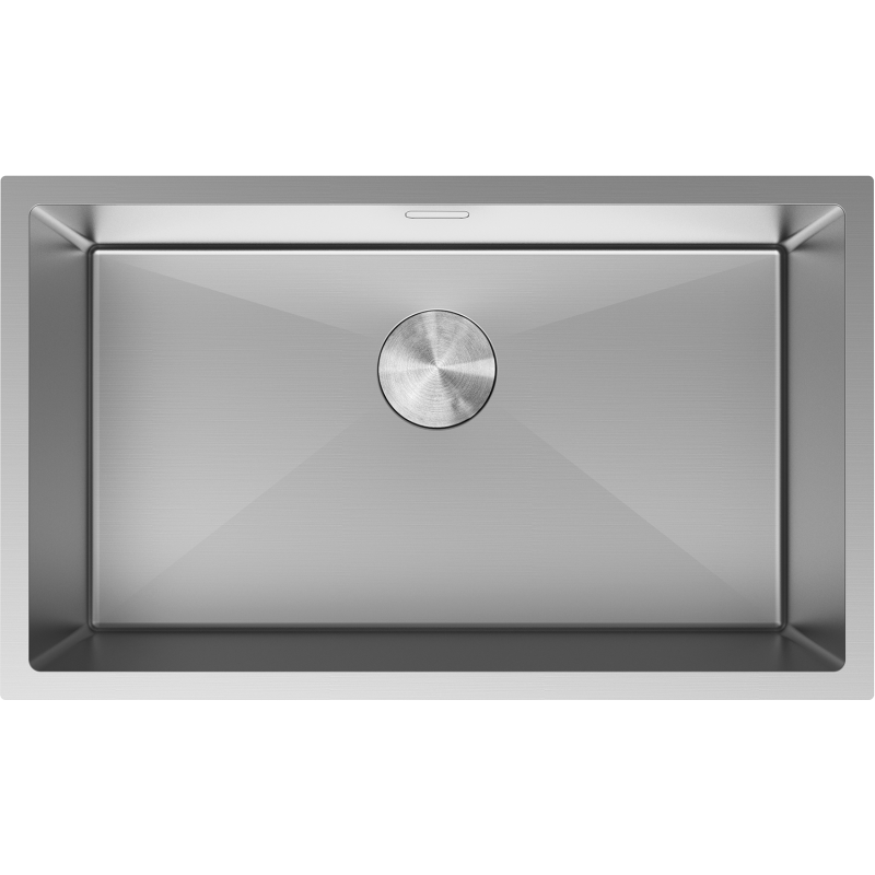 Mexen Trixo oceľový drez s jednou komorou 750 x 440 mm, inox - 6415751000-01