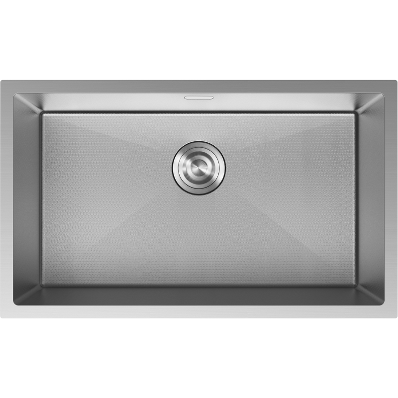 Mexen Trixo nerezový jednokomorový drez 750 x 440 mm, inox HC - 6415751000-01HC