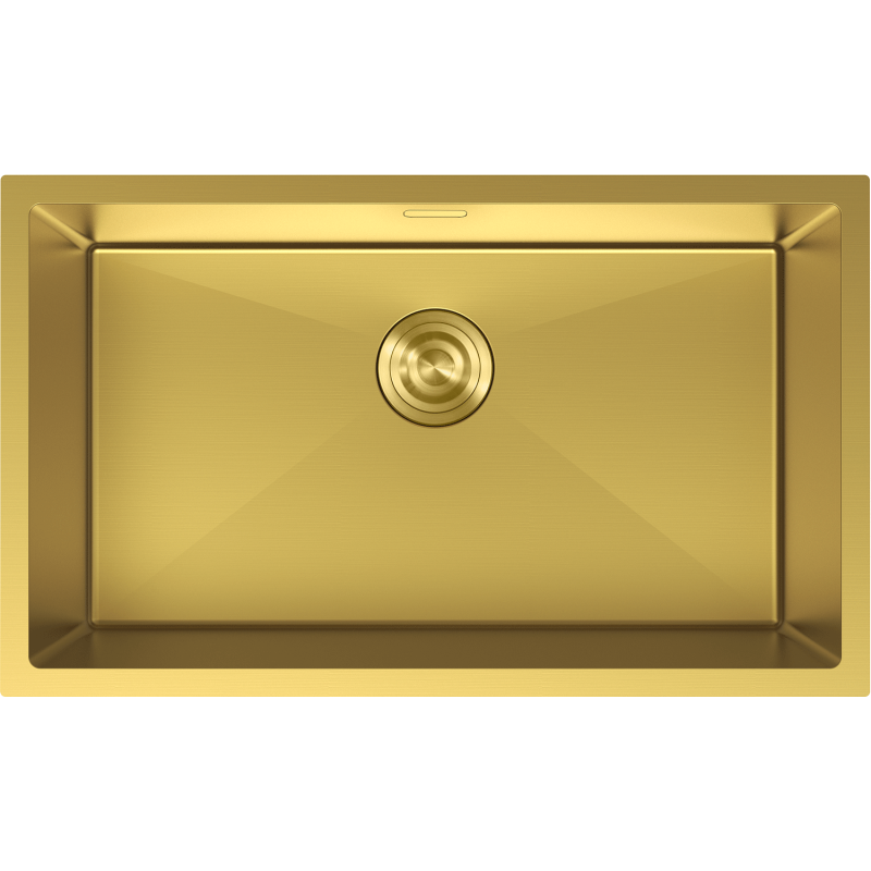 Mexen Trixo oceľový drez 1-komorový 750 x 440 mm, zlatý - 6415751000-55