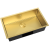 Mexen Trixo oceľový drez 1-komorový 750 x 440 mm, zlatý - 6415751000-55