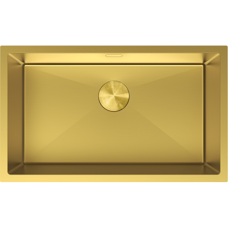Mexen Trixo oceľový drez 1-komorový 750 x 440 mm, zlatý - 6415751000-55
