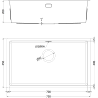 Mexen Trixo oceľový drez 1-komorový 750 x 440 mm, zlatý HC - 6415751000-55HC