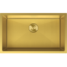Mexen Trixo oceľový kuchynský drez 1-komorový 750 x 440 mm, zlatý HC - 6415751000-55HC