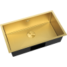 Mexen Trixo oceľový drez 1-komorový 750 x 440 mm, zlatý HC - 6415751000-55HC