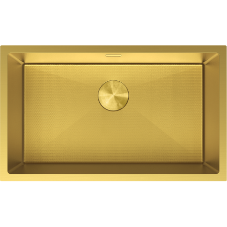 Mexen Trixo oceľový drez 1-komorový 750 x 440 mm, zlatý HC - 6415751000-55HC