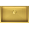 Mexen Trixo oceľový kuchynský drez 1-komorový 750 x 440 mm, zlatý HC - 6415751000-55HC