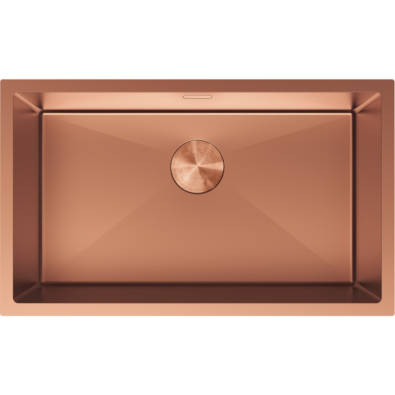 Mexen Trixo nerezový drez 1-komorový 750 x 440 mm, meď - 6415751000-65