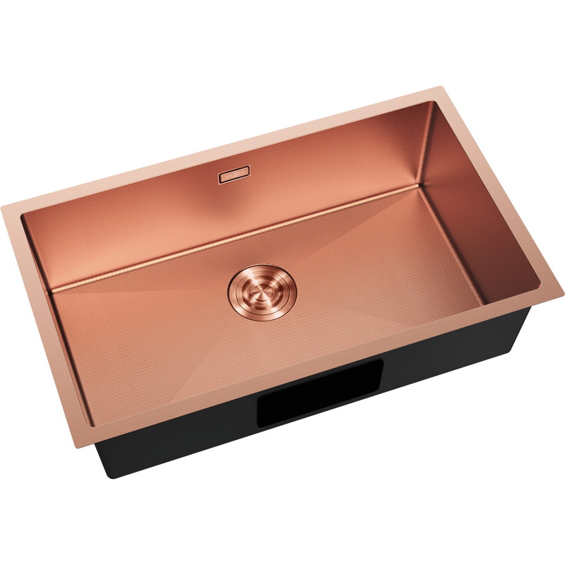 Mexen Trixo oceľový drez s jednou komorou 750 x 440 mm, meď HC - 6415751000-65HC