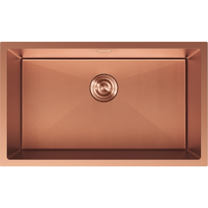 Mexen Trixo oceľový drez s jednou komorou 750 x 440 mm, meď HC - 6415751000-65HC