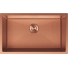 Mexen Trixo nerezový drez s jednou komorou 750 x 440 mm, meď HC - 6415751000-65HC