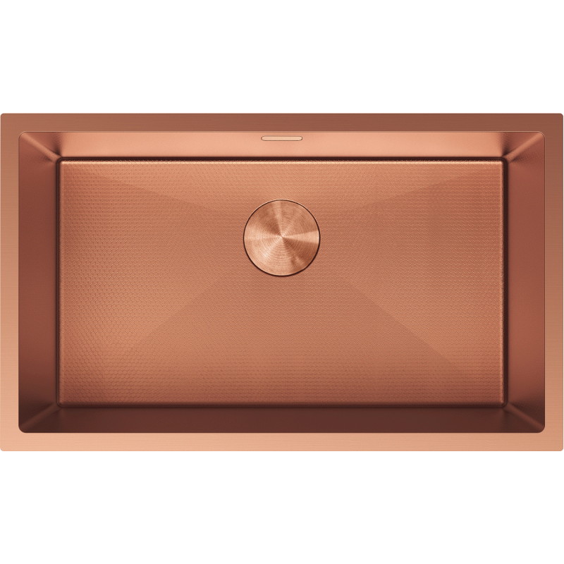 Mexen Trixo oceľový drez s jednou komorou 750 x 440 mm, meď HC - 6415751000-65HC