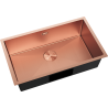 Mexen Trixo nerezový drez s jednou komorou 750 x 440 mm, meď HC - 6415751000-65HC
