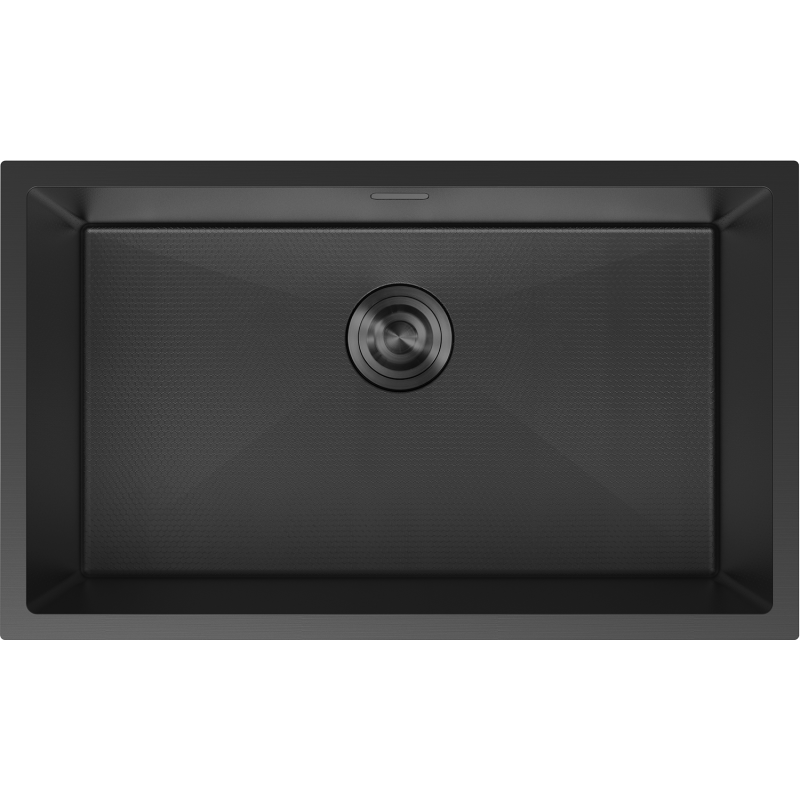 Mexen Trixo oceľový drezy 1-komorový 750 x 440 mm, čierna HC - 6415751000-70HC