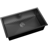 Mexen Trixo nerezový drez 1-komorový 750 x 440 mm, čierny - 6415751000-70