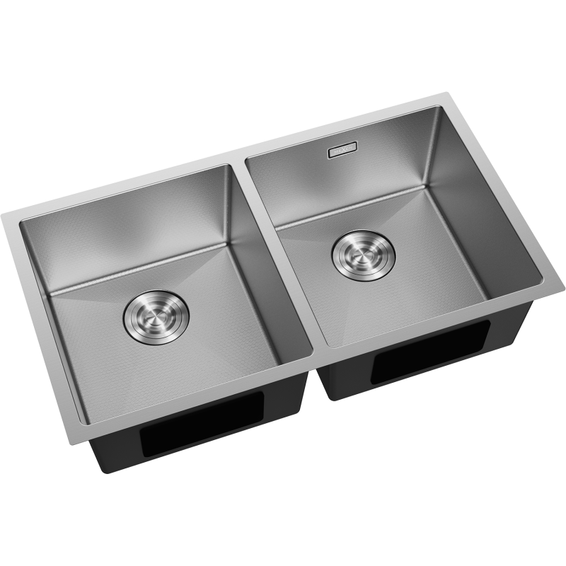 Mexen Binox oceľový drez 2-komorový 800 x 450 mm, inox HC - 6421802000-01HC