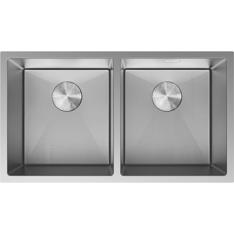 Mexen Binox oceľový drez 2-komorový 800 x 450 mm, inox HC - 6421802000-01HC