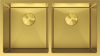 Mexen Binox dvojkomorový oceľový drez 800 x 450 mm, zlatý - 6421802000-55