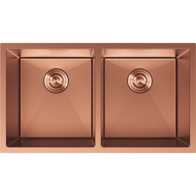 Mexen Binox oceľový dvojkomorový drez 800 x 450 mm, meď - 6421802000-65