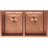 Mexen Binox oceľový dvojkomorový drez 800 x 450 mm, meď - 6421802000-65