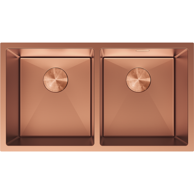 Mexen Binox oceľový dvojkomorový drez 800 x 450 mm, meď - 6421802000-65
