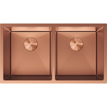 Mexen Binox oceľový dvojkomorový drez 800 x 450 mm, meď - 6421802000-65