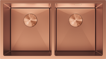 Mexen Binox oceľový dvojkomorový drez 800 x 450 mm, meď - 6421802000-65