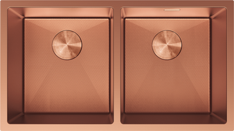 Mexen Binox oceľový dvojkomorový drez 800 x 450 mm, meď HC - 6421802000-65HC