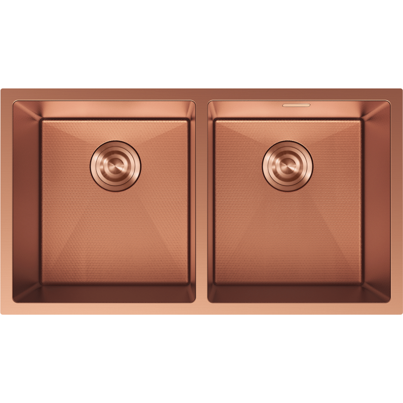 Mexen Binox oceľový dvojkomorový drez 800 x 450 mm, meď HC - 6421802000-65HC
