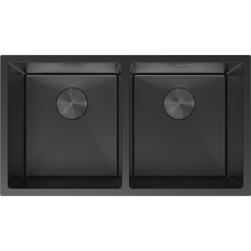 Mexen Binox nerezový dvojkomorový drez 800 x 450 mm, čierny - 6421802000-70