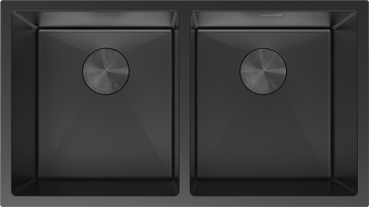 Mexen Binox nerezový dvojkomorový drez 800 x 450 mm, čierny - 6421802000-70