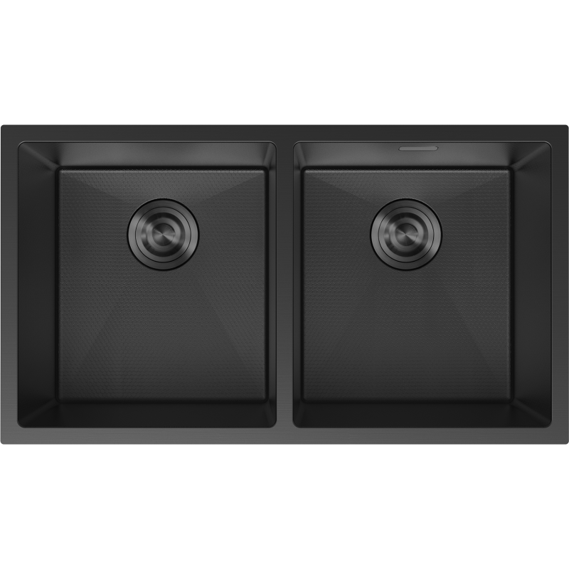 Mexen Binox nerezový drez 2-komorový 800 x 450 mm, čierny HC - 6421802000-70HC