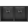 Mexen Binox nerezový drez 2-komorový 800 x 450 mm, čierny HC - 6421802000-70HC