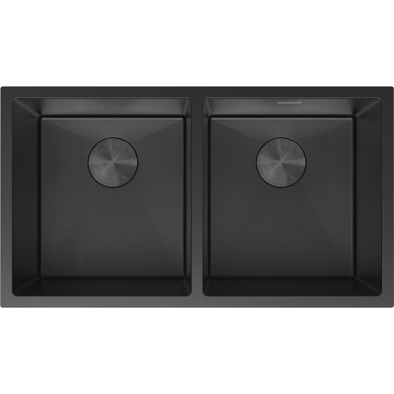 Mexen Binox nerezový drez 2-komorový 800 x 450 mm, čierny HC - 6421802000-70HC