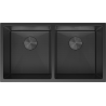 Mexen Binox nerezový drez 2-komorový 800 x 450 mm, čierny HC - 6421802000-70HC