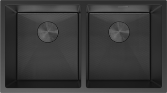 Mexen Binox nerezový drez 2-komorový 800 x 450 mm, čierny HC - 6421802000-70HC