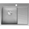 Mexen Exar nerezový drez 1-komorový s odkvapkávačom ľavý 620 x 480 mm, inox HC - 6431621005L-01HC
