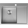 Mexen Exar nerezový drez 1-komorový s odkvapkávačom ľavý 620 x 480 mm, inox HC - 6431621005L-01HC